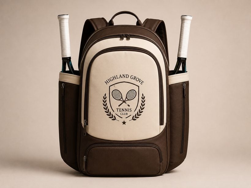 Custom tournament backpack with logo