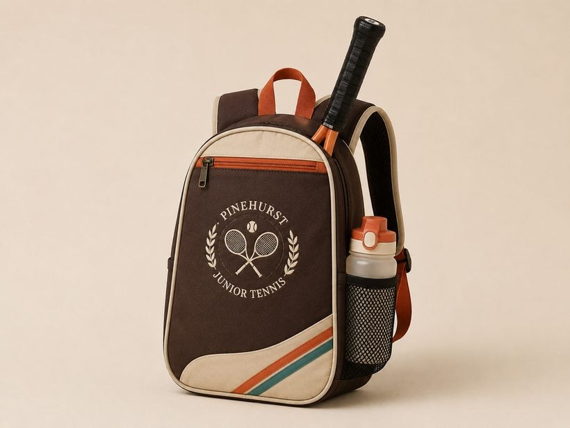 Custom junior tennis bag with logo