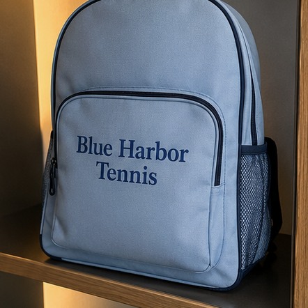 Custom tennis tournament backpack